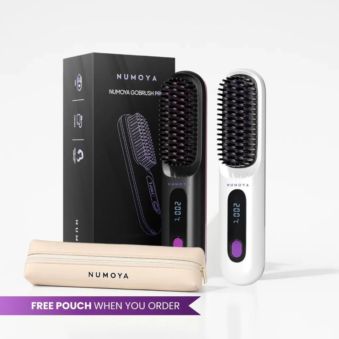 [NEW] Numoya Portable Straightener Brush - Gobrush PRO