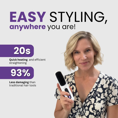 [NEW] Numoya Portable Straightener Brush - Gobrush PRO