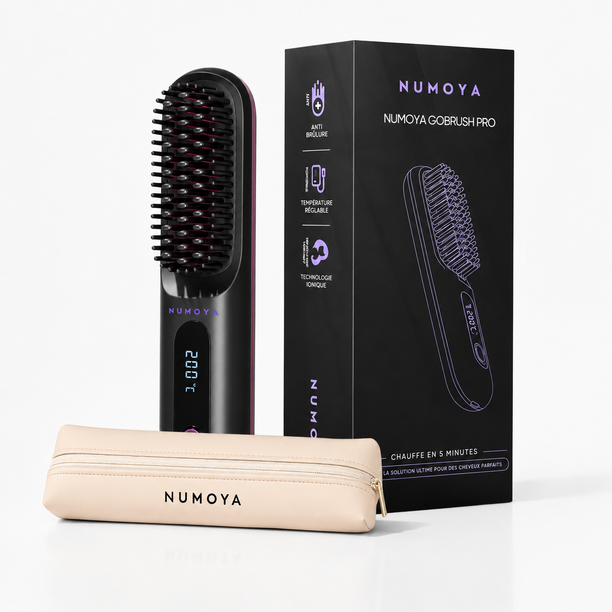 Brosse Lissante Portable – Lissage Rapide Sans Fil