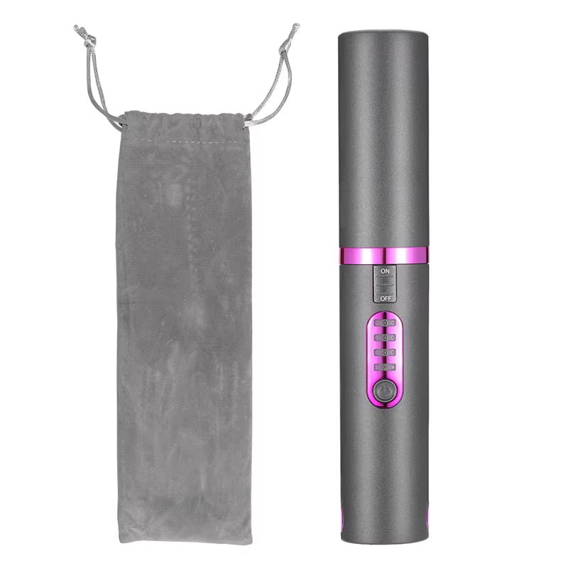 2-IN-1 Electric USB Hair Straightener Curler Fashion Colored Diamond Design Wireless Travel Hair Straightening Styler Brush