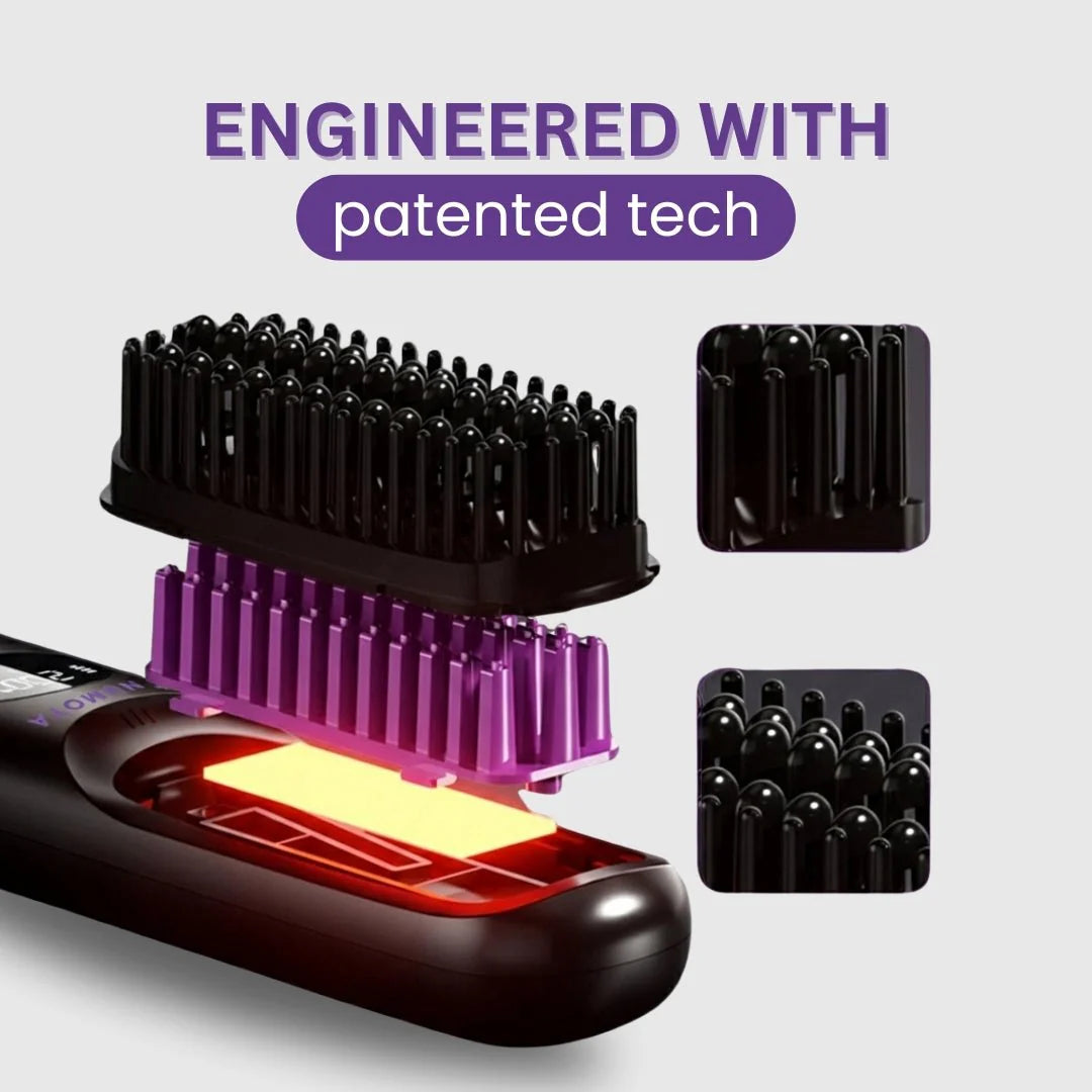 [NEW] Numoya Portable Straightener Brush - Gobrush PRO