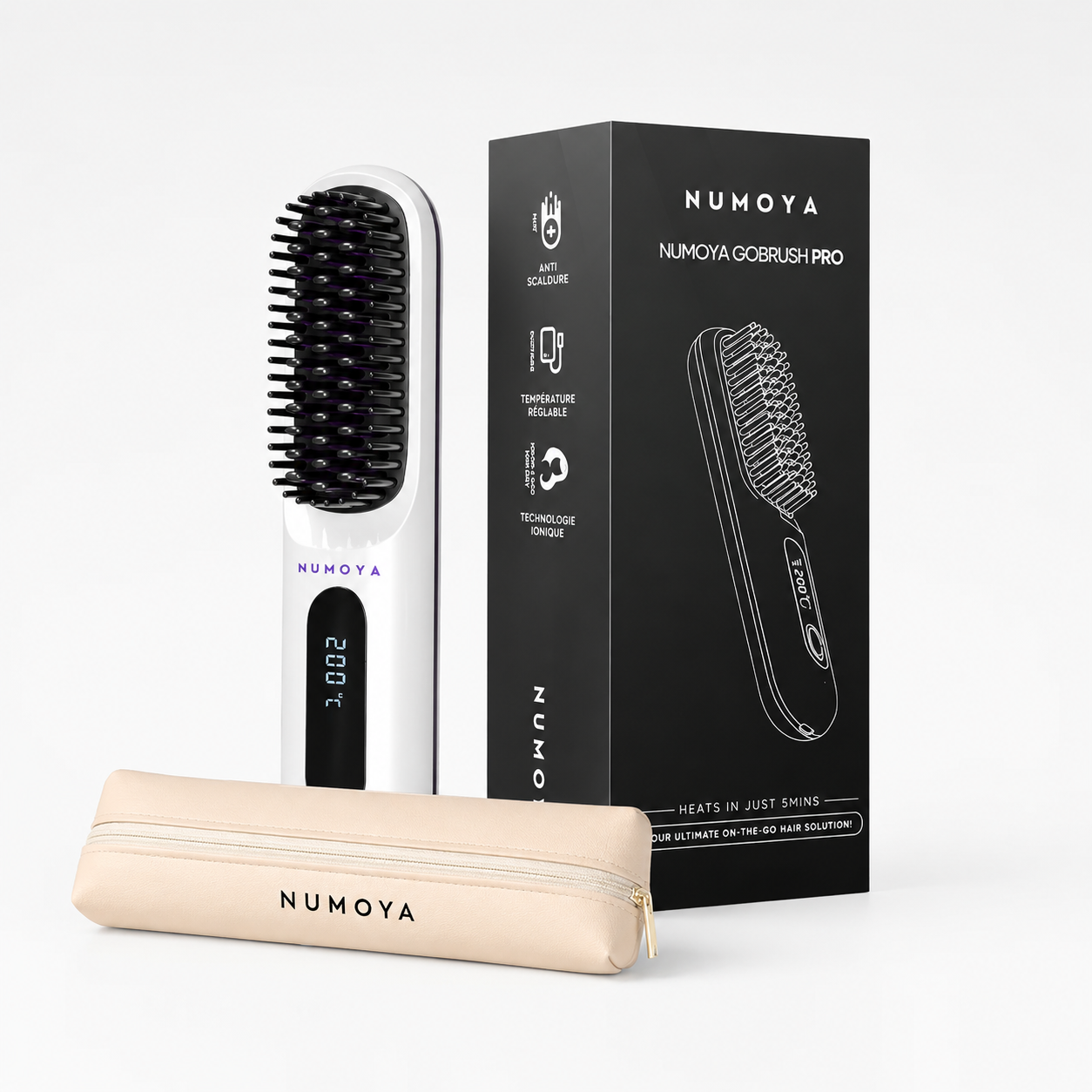 Brosse Lissante Portable – Lissage Rapide Sans Fil