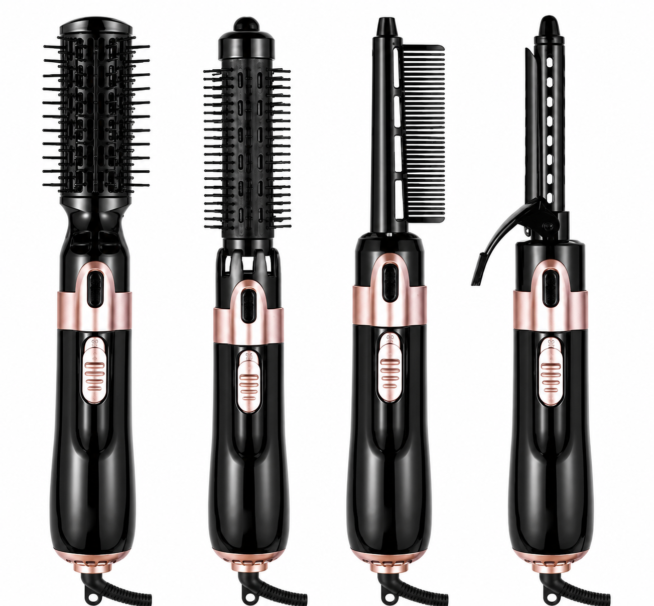 4-in-1 Blow Dry Brush: Drying, Straightening, Curling & Volumizing