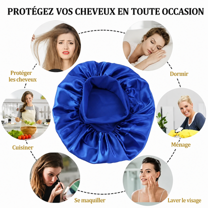 Bonnet Satin Soie – Protège les Cheveux la Nuit, Taille Unique