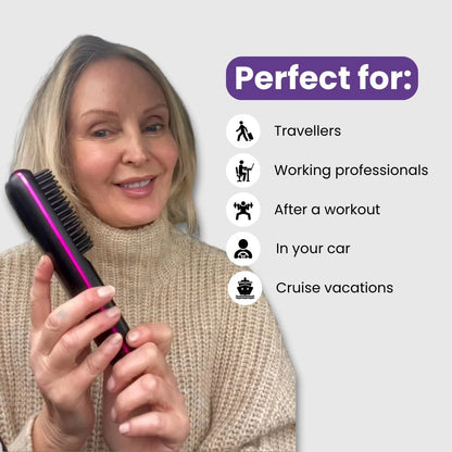 [NEW] Numoya Portable Straightener Brush - Gobrush PRO