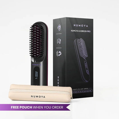 [NEW] Numoya Portable Straightener Brush - Gobrush PRO