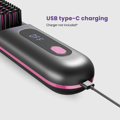 [NEW] Numoya Portable Straightener Brush - Gobrush PRO